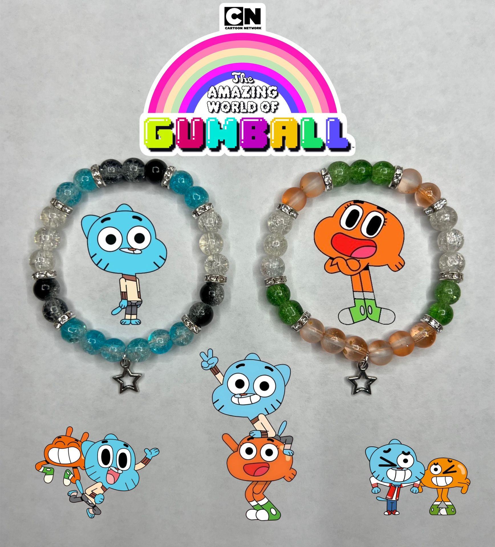 The Amazing World Of Gumball crystal bracelet