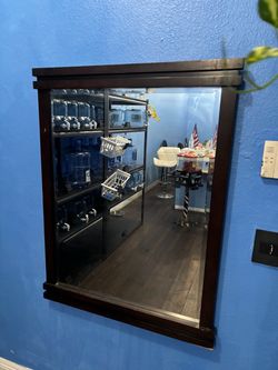 Large Brown Mirror
