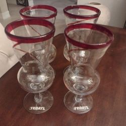 Set Of Four Glasses From T.G.I. Fridays