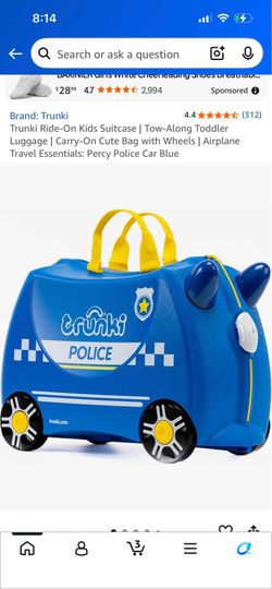 Trunki Ride-On Kids Suitcase