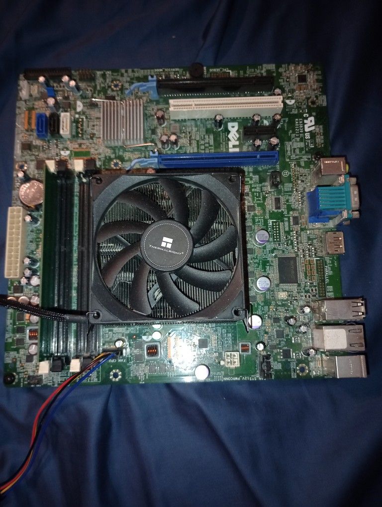 Dell Optiplex Motherboard With CPU And RAM And cooler