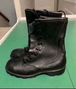 Vintage Army Military Size 4W Working Combat 🥾 Boots