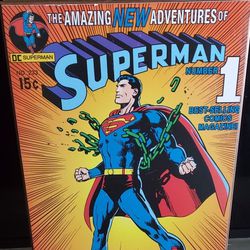 DC Superman Wooden Poster