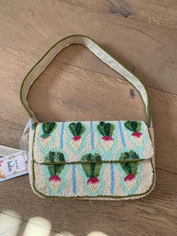 Handcrafted Beaded Radish shoulder Bag