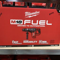 Milwaukee M18 FUEL 18V Lithium-Ion Brushless Cordless 1-9/16 in. SDS-Max Rotary Hammer (Tool-Only