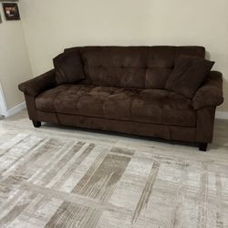 Sleeper Sofa And Rug 