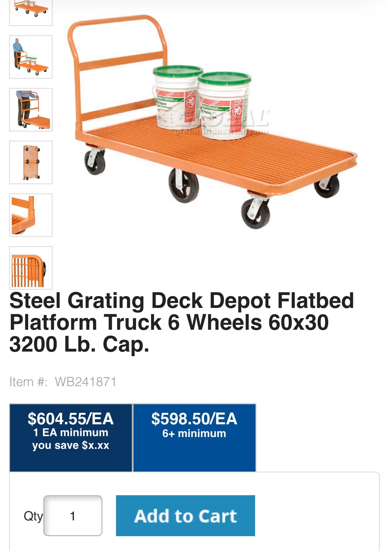 Flat Bed Heavy Duty Cart