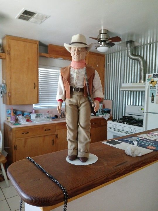 JOHN WAYNE Original VINTAGE Doll. Like NEW.. NOW $30.00!!! WAS