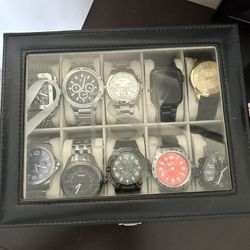9 invicta Watches And 1 iPhone Watch