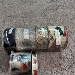 Miscellaneous Holiday Ribbon Unopened -6 Rolls