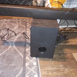Sound Bar, Sub And Rear speakers 