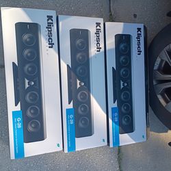(3) Klipsch G28 wall mount speakers