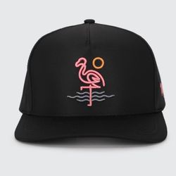 Waggle Hat Flamingo Bay: Adjustable Logo Baseball Hat