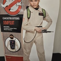 Ghostbusters Jumpsuit Costume with Proton Pack Kids Large 12-14