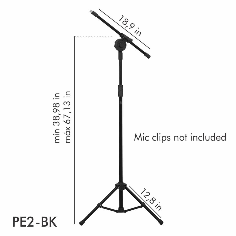 Microphone Stand (adjustable folding tripod boom microphone stand)