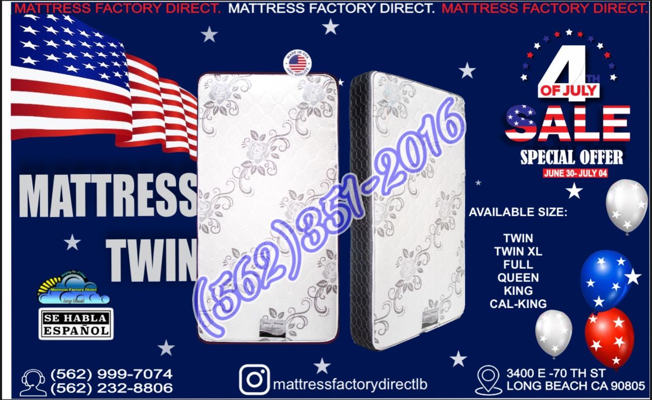 Twin Mattress Colchon Nuevo Bonito