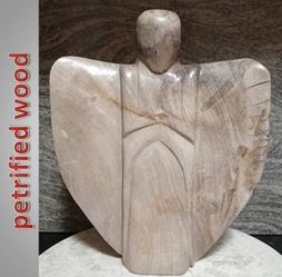 Huge Petrified Wood Angel
