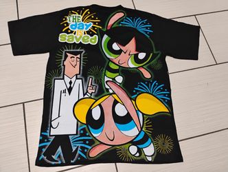 All Over Print T-shirts Men's Size L/XL Powerpuff Girls, Pokemon, Dragon Ball Z 
