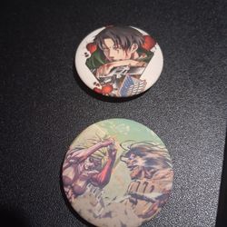New Attack on Titan pins (quantity 2 pcs)
