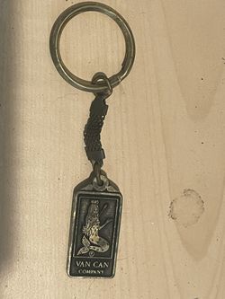Vintage Van Can Company San Diego Metal Keychain
