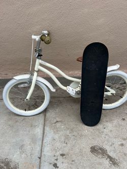 Kids Bike and Skateboard Bundle