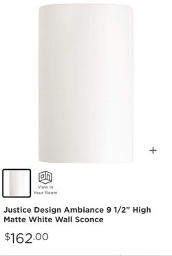 Justice Design Ceramic Sconce Wall Light Lighting