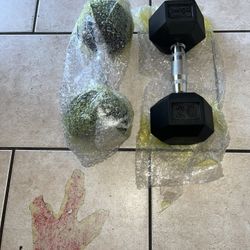 20lbs Chrome Handle Dumbbell Pair