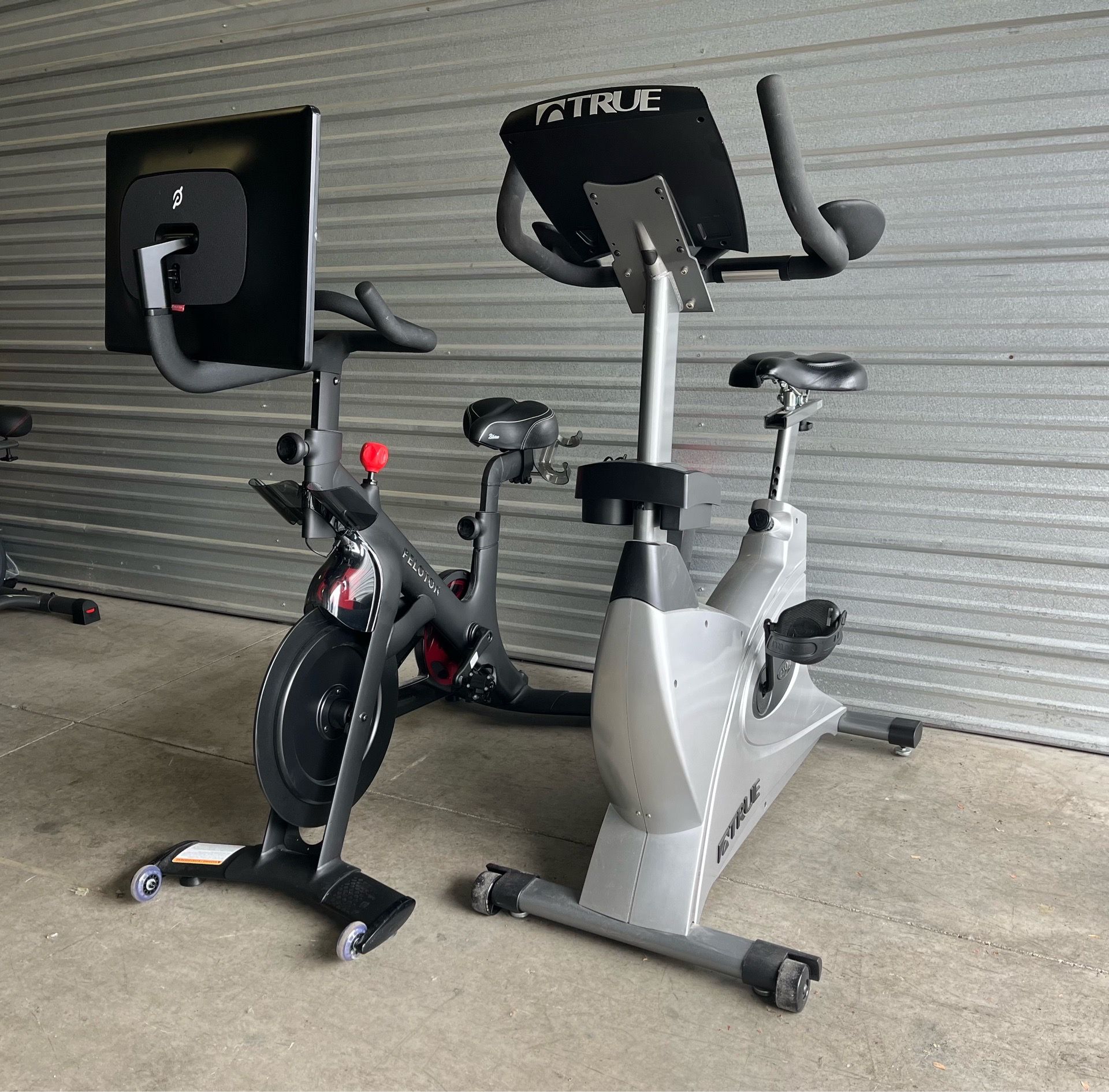Peloton Plus Bike & True Fitness Upright Bike