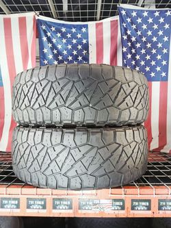 ✅ LT265/60R20 NITTO RIDGE GRAPPLER ALL TERRAIN 4X4 OFF-ROAD 265 60 20 SET  2 NICE USED TIRES 