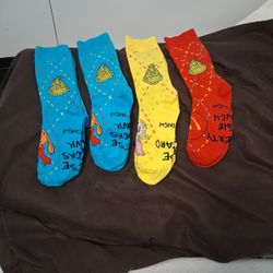 Grinch Christmas Socks