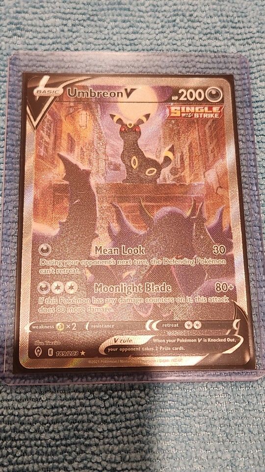 Umbrion V 189 Pokemon Card