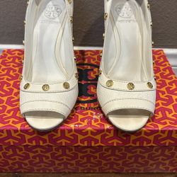 Tory Burch leather wedge heels