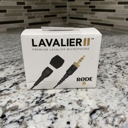 RØDE Lavalier II Premium Ultra-Low-Profile Lavalier/Lapel Microphone for Broadcast, Filmmaking, Content Creation, Location and Studio Voice Recording