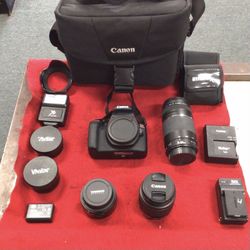 Canon Rebel T6 Camera Bundle 💵  💳  💵  Cash and Card Accepted