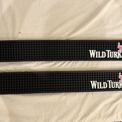 2 Wild Turkey Bar Mats New 