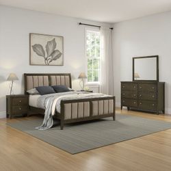 Abbyson Caymen 4-Piece Queen Bedroom Set