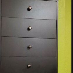Dresser 4 Drawers Compress Wood
