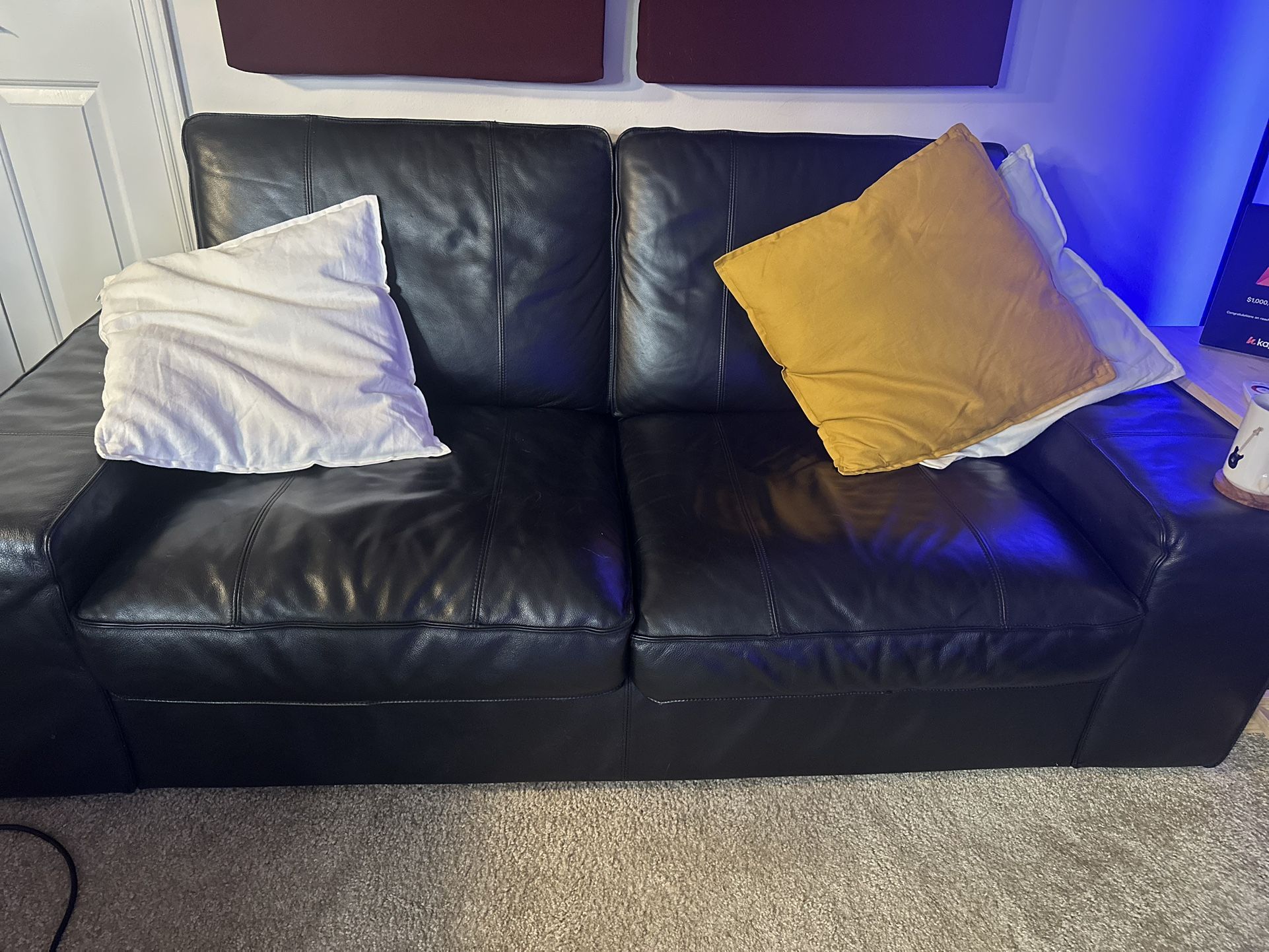 KIVIK (Ikea) Used Leather Sofa