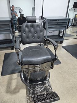 Barber Chairs for Sale - Black Chrome