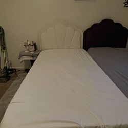 Twin bed with LED lights