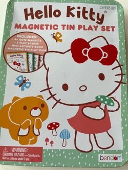 hello kitty magnetic tin set