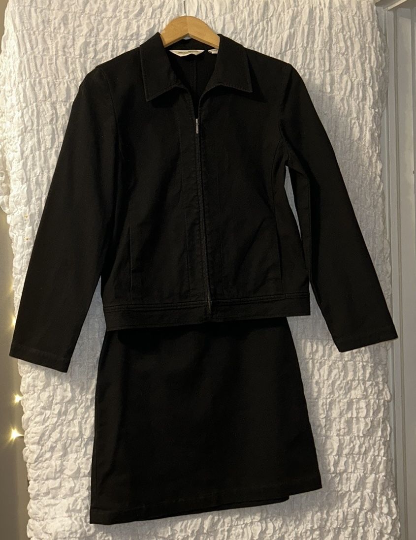 Eddie Bauer: Jacket (Small) & Skirt (8), 98% Cotton 2% Spandex