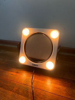 Vintage 1980 Conair 2 Sided True Reflection Light Bulb Lighting Magnifying Mirror