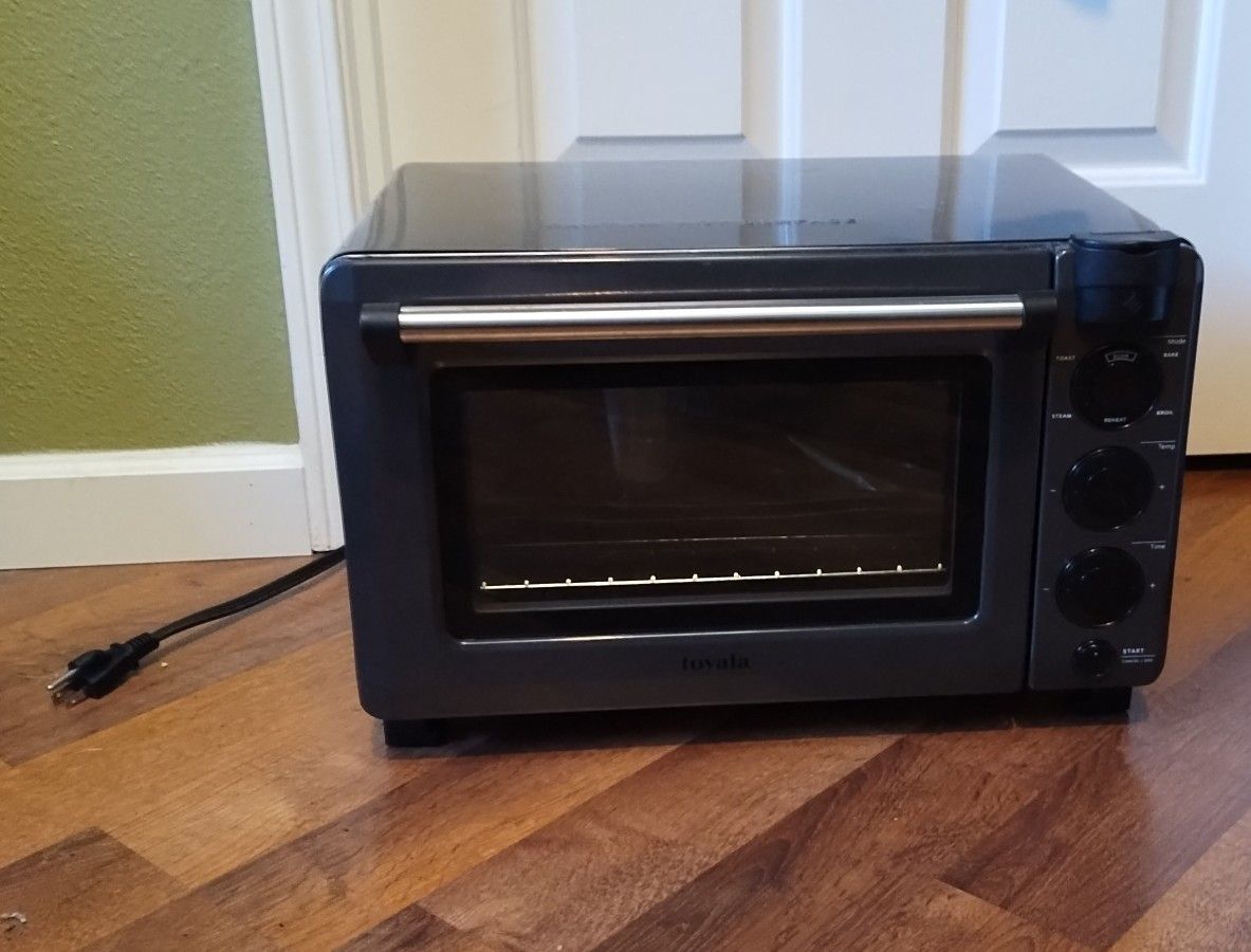 Tovala Pro Oven With Pan, Silicone Muffin Pan, And Measuring Cup And Spoon