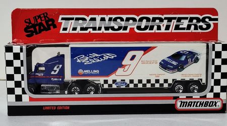 MATCHBOX 1992  SS NASCAR #9 (Bill Elliott) "Meiling"  Transporter