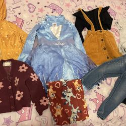 Girl Clothes And Frozen Dress Size 2t Bundle 