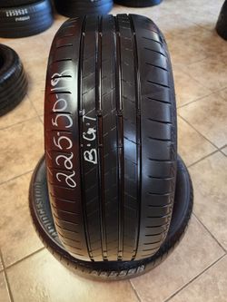 225 50R 18 BRIDGESTONE TURANZA TIRES 2255018 USED TIRES (PAIR) MOUNT BALANCE INCLUDED