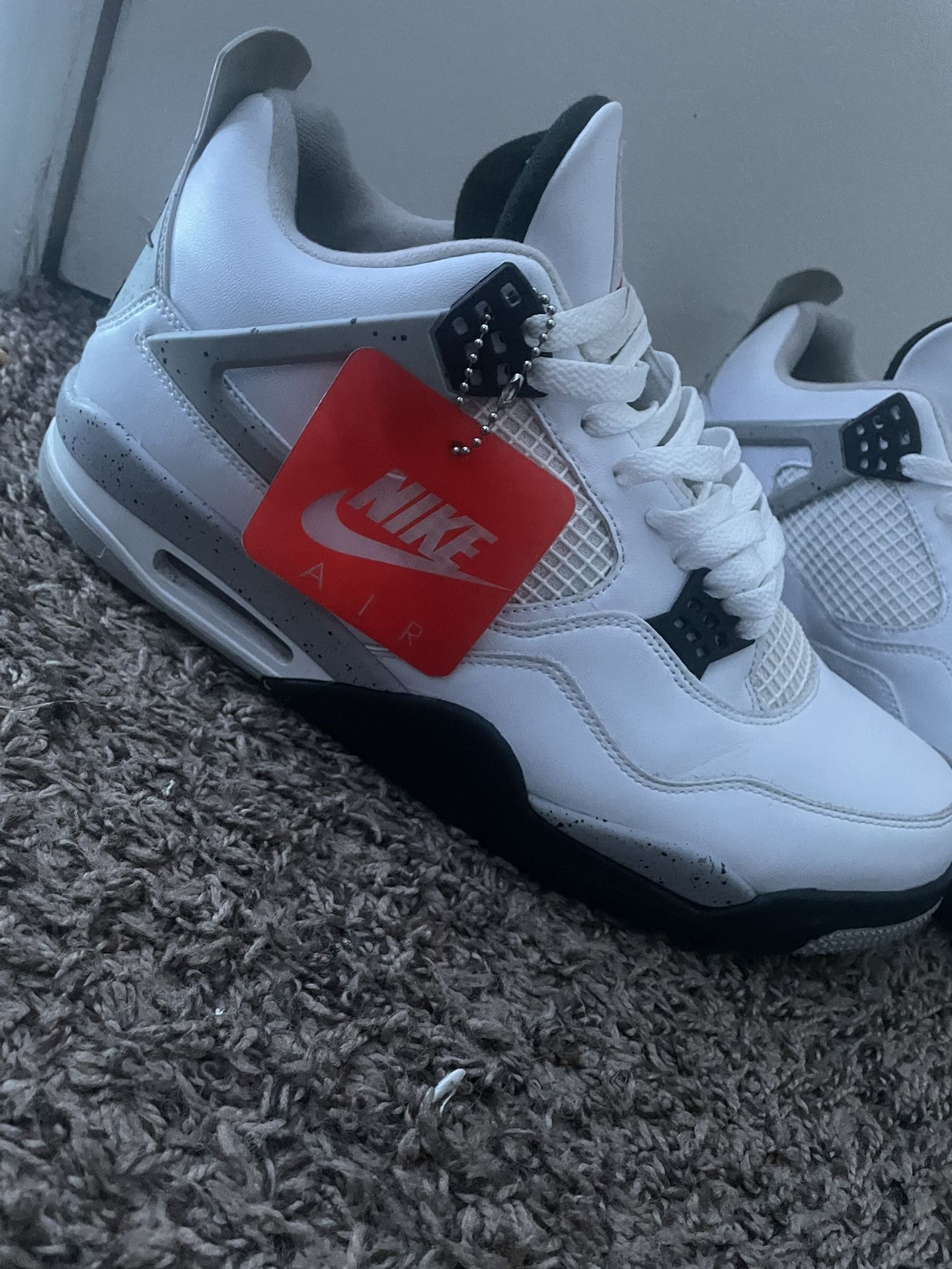 nike air jordan 4 retro white cement