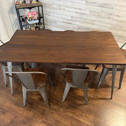 Table, Chairs And Barstool Set