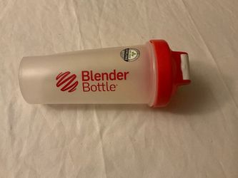 BlenderBottle Shaker Bottle Red and Clear